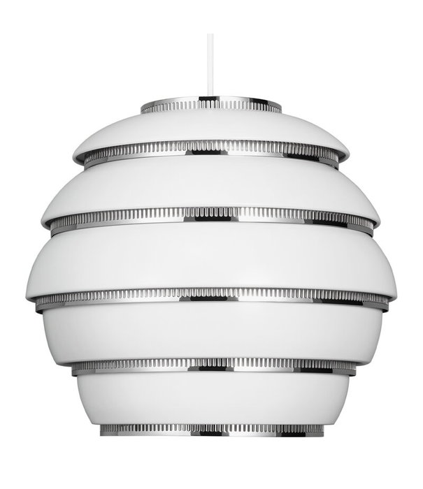 Artek  A331 Hanglamp wit, chrome "Beehive"