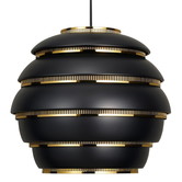 Artek - A331 Beehive Hanglamp Zwart - Messing