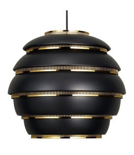 A331 Pendant Lamp black, brass "Beehive"