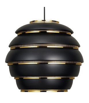 Artek - A331 Beehive Hanglamp Zwart - Messing