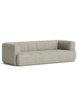 Hay - Quilton 3-seater Sofa - fabric Random Fade beige