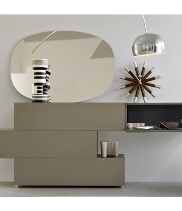 Vitra  Vitra Wheel Wandklok aluminium,  notenhout