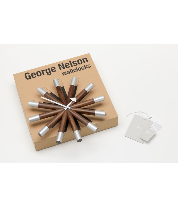 Vitra  Vitra Wheel Wall Clock aluminium, walnut