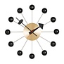 Vitra - Ball Clock Black / Brass