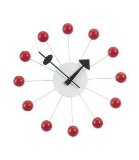 Vitra - Ball Clock Rood wandklok