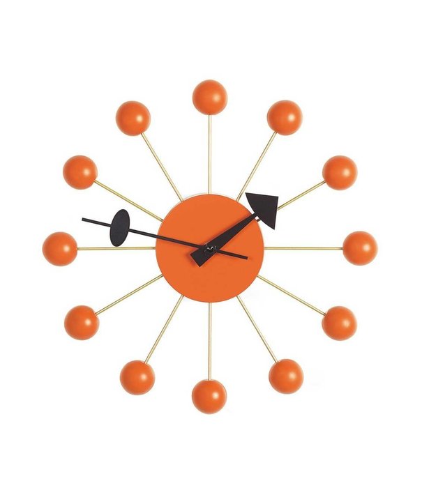 Vitra  Vitra - Ball Clock Oranje wandklok