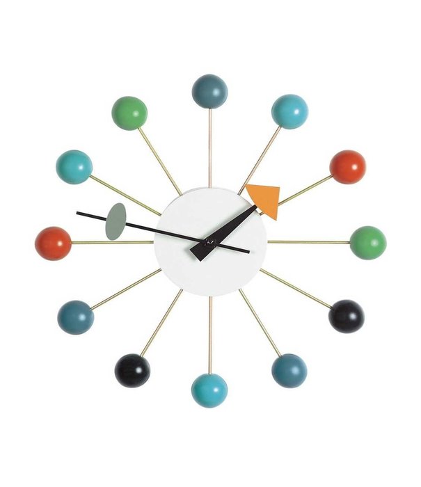 Vitra  Vitra - Ball Clock Multicolor wandklok