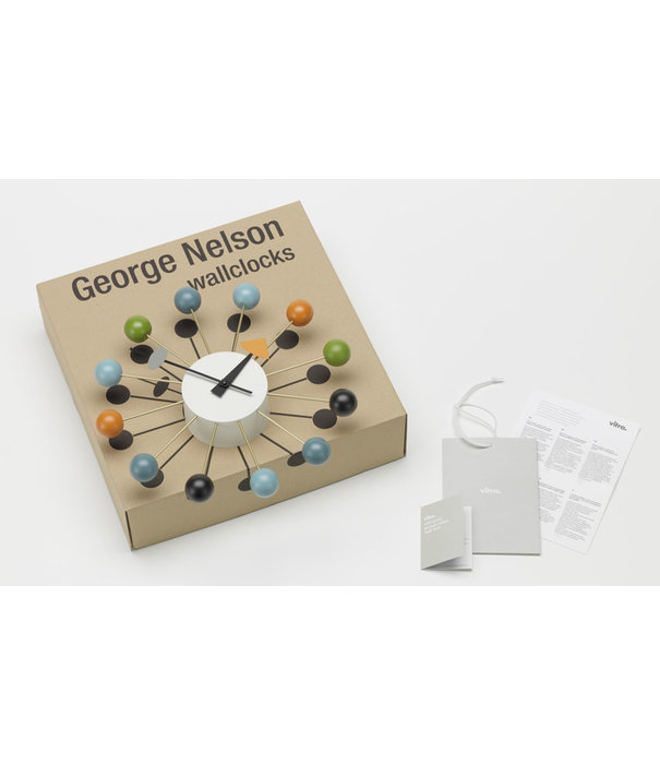 Vitra  Vitra - Ball Clock Multicolor wandklok