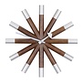 Vitra Wheel Wall Clock aluminium, walnut