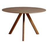 Hay - Cph 20 round dining table walnut - walnut Ø120