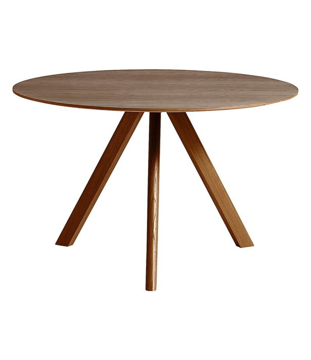 Hay  Hay - Cph 20 round dining table walnut - walnut Ø120