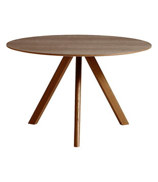 CPH 20 Round Dining Table walnut base 120cm