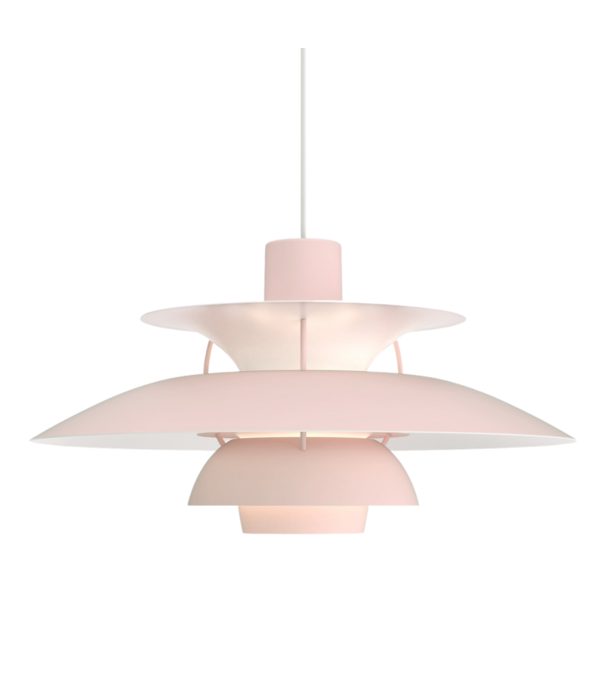Louis Poulsen  Louis Poulsen PH 5 Monochroom Hanglamp Pale Rose