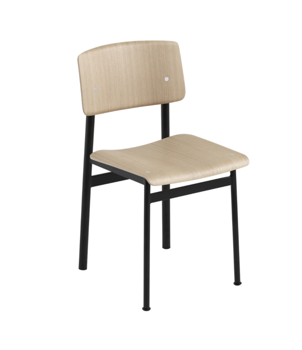 Muuto  Muuto Loft Stoel eiken, tube stalen onderstel