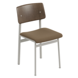 MUUTO Loft stoel donkerbruin gebeitst - grijs - Steelcut 265