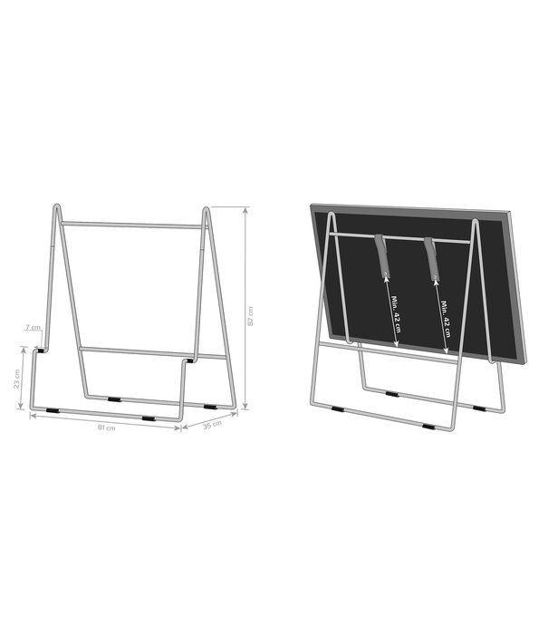 Eva Solo  - Wait to be seated Eva Solo: Carry Tv Stand Zwart Staal