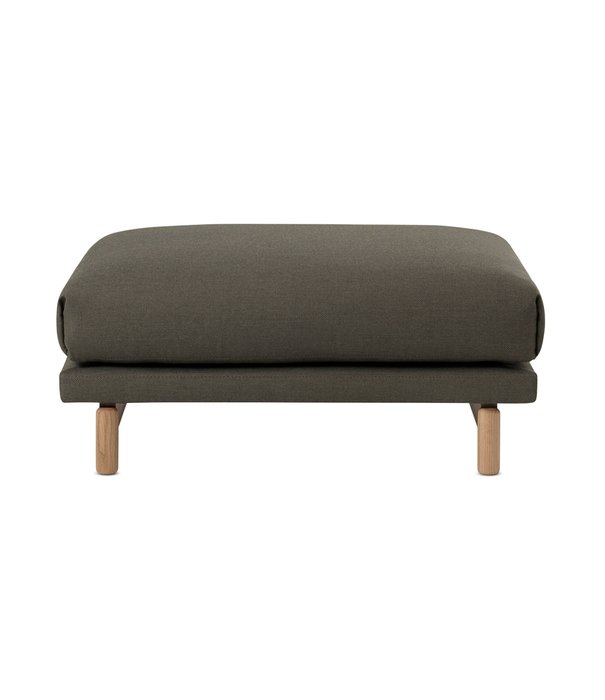 Muuto  Muuto Rest Pouf Fiord 961 green, oak base