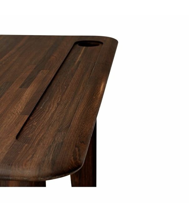 Tom Dixon  Tom Dixon - Slab Desk bureau gerookt eiken L120 cm.