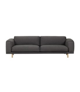 Muuto - Rest 3-seater Sofa Vancouver 13, oak base