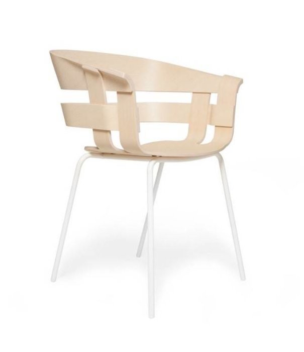 Design House Stockholm  Wick stoel eiken - poten chroom