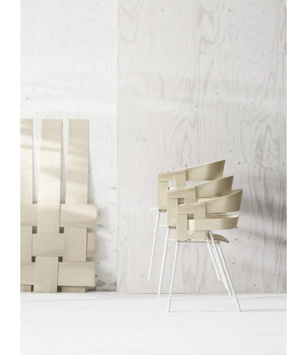 Design House Stockholm  Wick stoel eiken, chrome