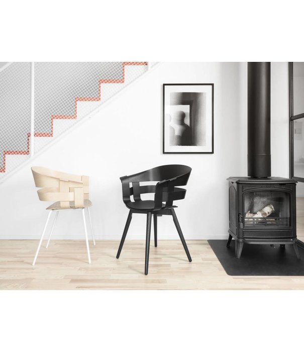 Design House Stockholm  Design House Stockholm - Wick stoel eiken - poten chroom