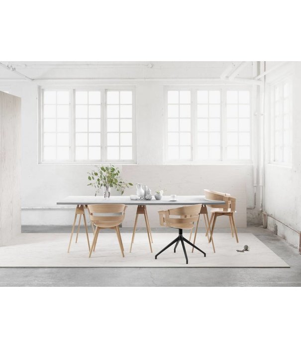 Design House Stockholm  Wick stoel eiken, chrome