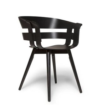 Design House Stockholm  Wick chair black ash, wood base