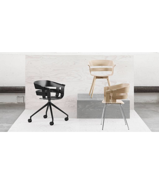 Design House Stockholm  Design House Stockholm  Wick chair black ash, wood base
