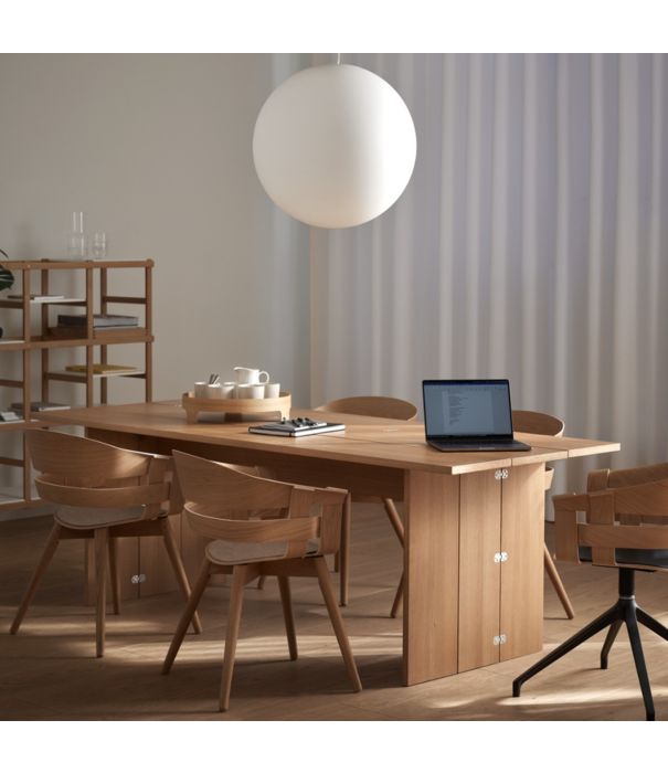 Design House Stockholm  Wick stoel eiken, chrome