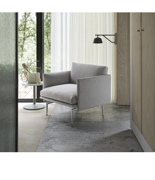 Muuto  Muuto - Outline Studio chair Vidar 723, base polished aluminium
