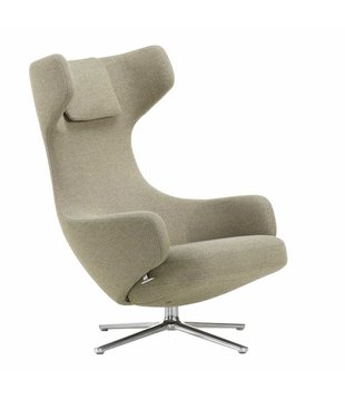 Vitra - Grand Repos lounge chair - fabric Credo Rock