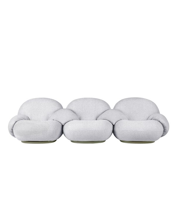 Gubi  Gubi - Pacha Outdoor Sofa 3-zits met armleuning Libera 03