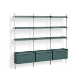 Pier System combinatie 133  -3 columns blauw staal / clear