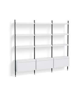 Pier System combination 133, 3 columns white / black