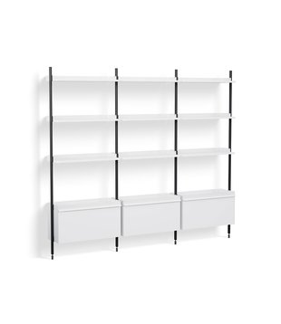 Pier System combination 133, 3 columns white / black