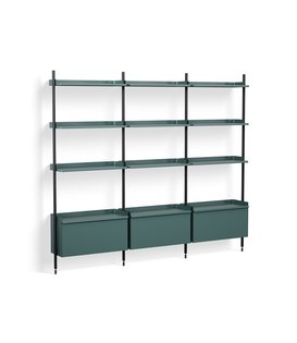 Pier System combinatie 133, 3 columns blauw / zwart