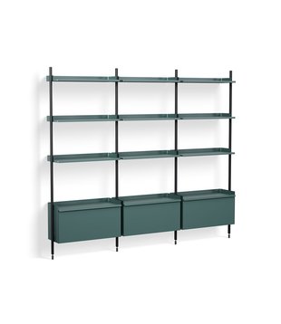 Pier System combinatie 133, 3 columns blauw / zwart