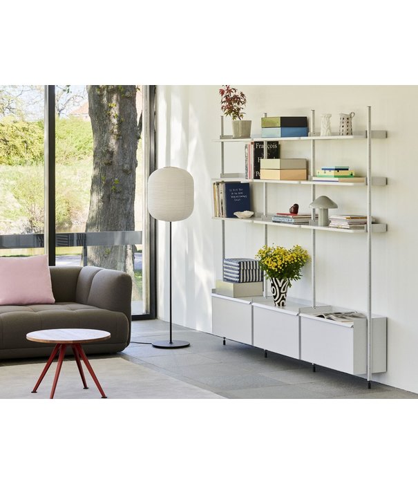 Hay  Hay - Pier System combination 133 - 3 columns white steel / clear