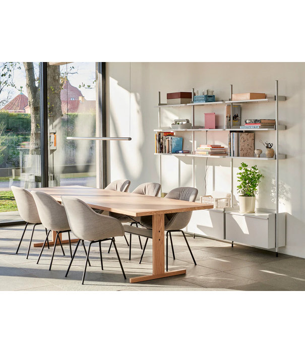 Hay  Pier System  combination 133 - 3 columns black steel - black profiles