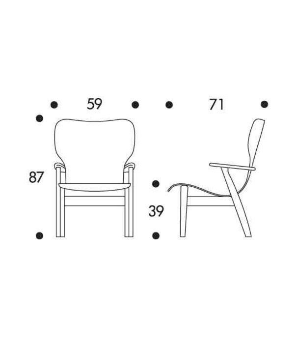 Artek  Artek - Domus lounge chair birch