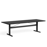 Hay Passerelle Eettafel zwart eiken, zwart dwarsbalk 260 cm