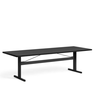 Hay - Passerelle eettafel zwart eiken / zwart 260 x 95