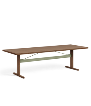 Hay - Passerelle dining table walnut / thyme green 260 x 95