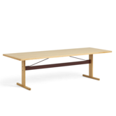 Hay - Passerelle eettafel eiken  / burgundy red dwarsbalk 260 x 95