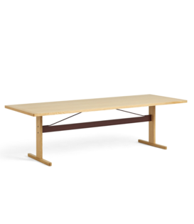 Hay - Passerelle Dining Table oak, burgundy 260 x 95