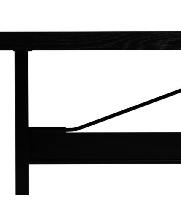 Hay  Hay - Passerelle dining table black oak / ink black crossbar 260 x 95