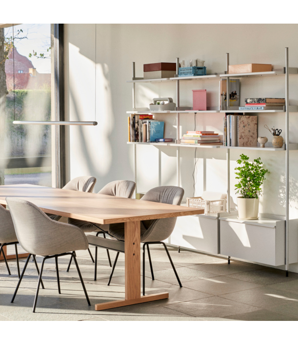 Hay  Hay - Passerelle dining table walnut / ink black crossbar