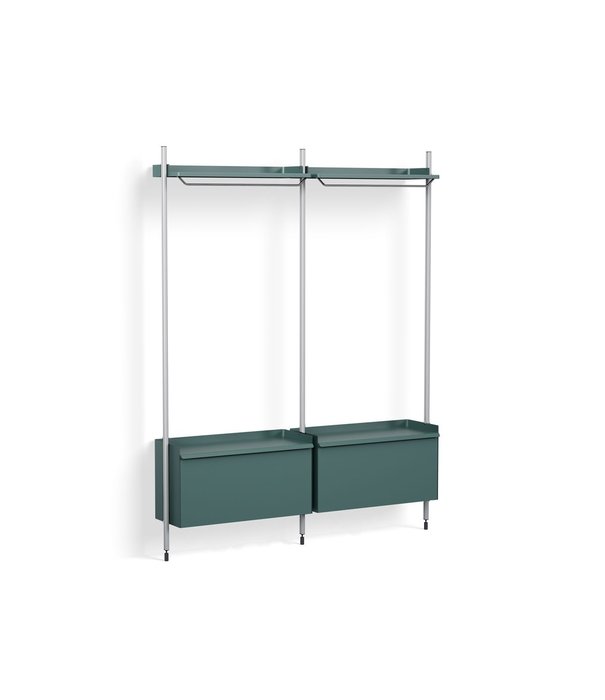 Hay  Pier System combinatie 1002 , 2 columns blauw / clear