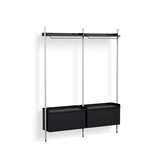 Pier combination 1002, 2 columns black  / clear